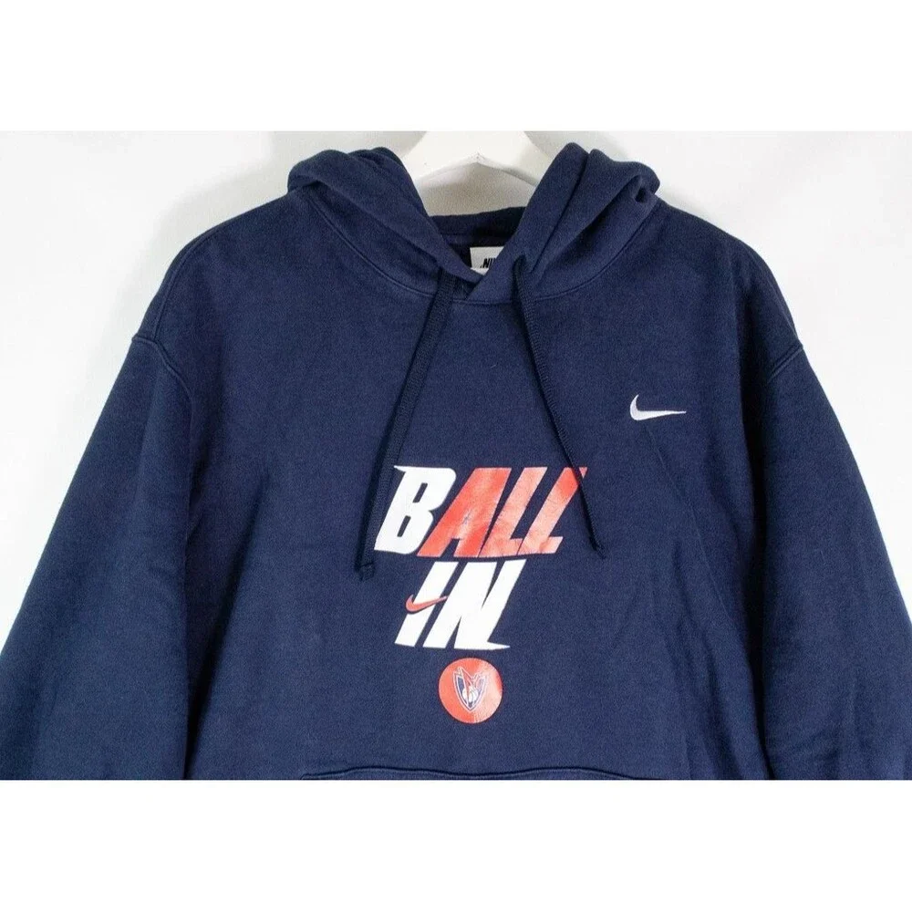 Y2K Nike Swoosh Manhattan Basketball Sweatshirt Adult Hoodie Men's Size XL
